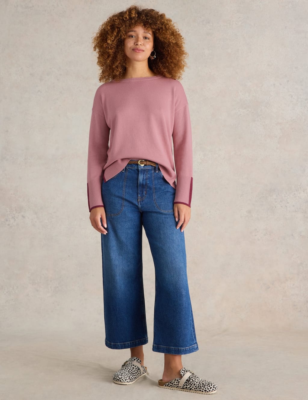 Cotton Rich Crew Neck Jumper