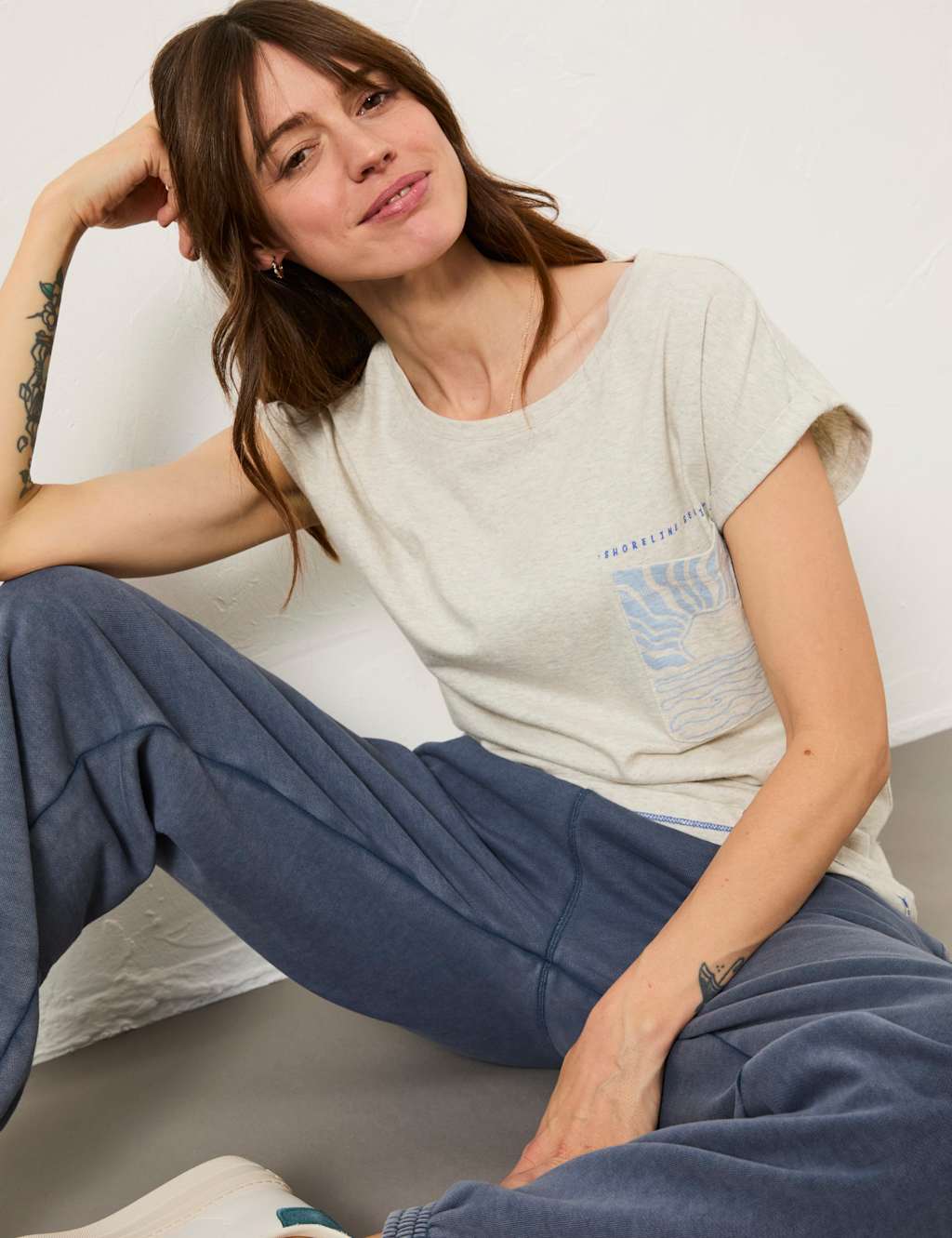 Pure Cotton Slogan T-Shirt