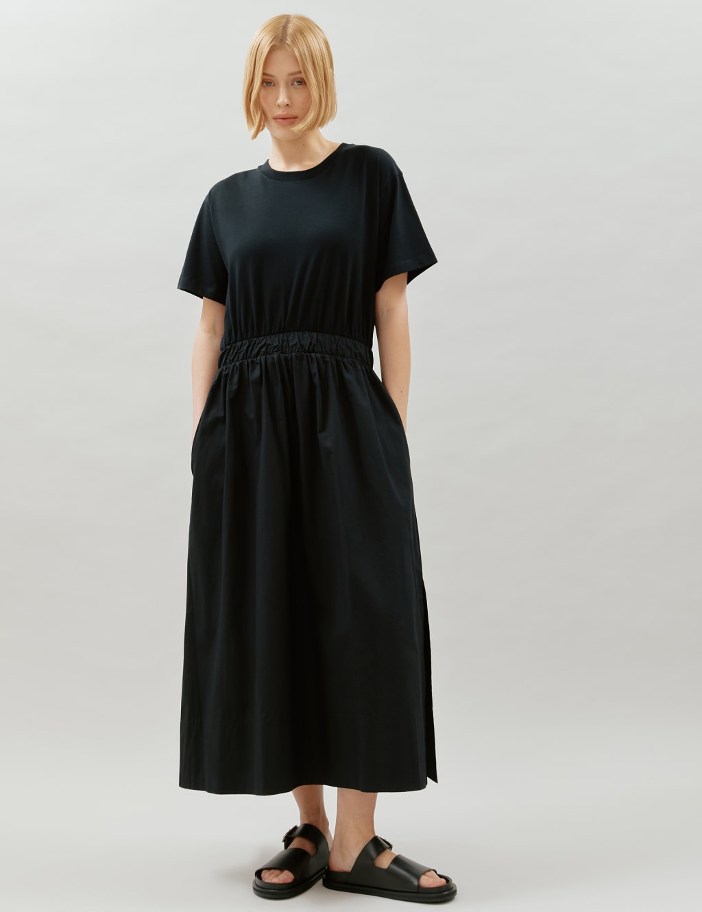 Pure Cotton Midi T-Shirt Dress