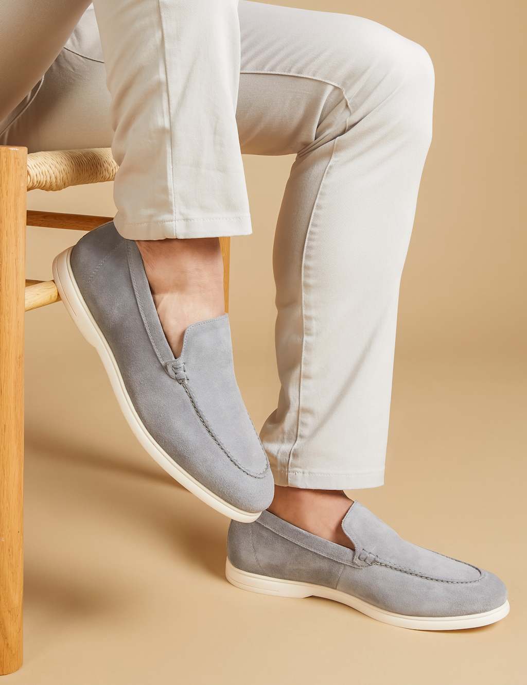 Suede Slip-On Loafers
