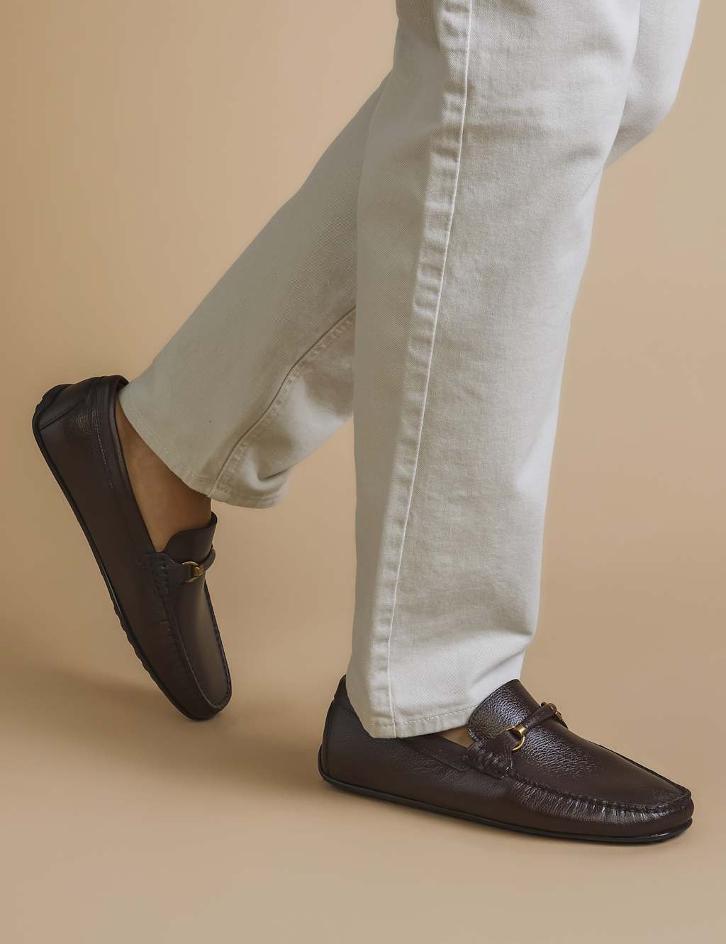 Leather Slip-On Loafers