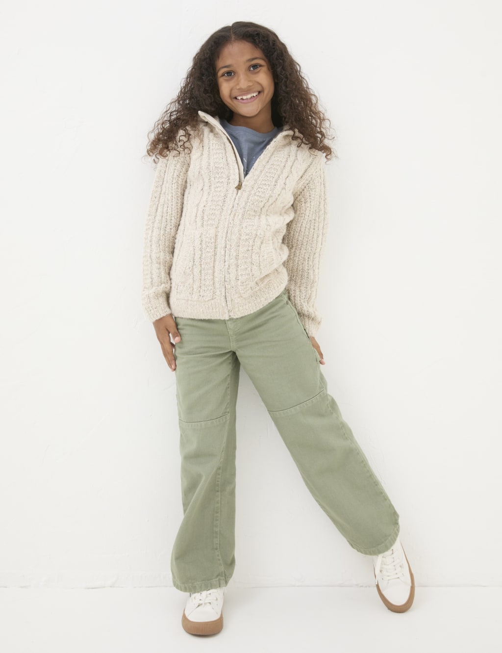 Knitted Zip Hoodie (3-13 Yrs)