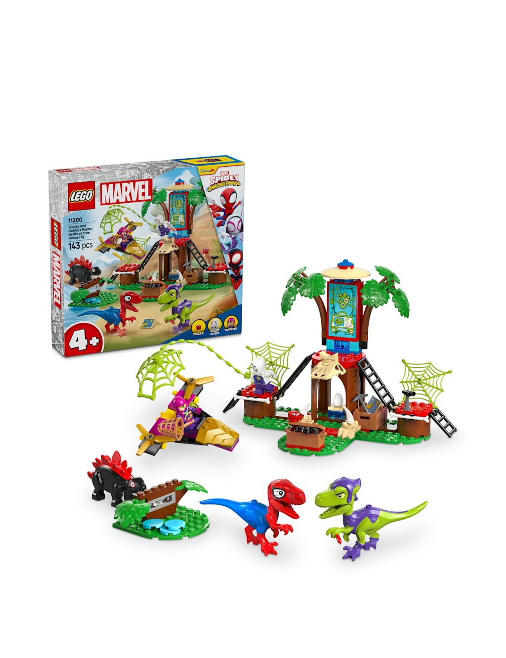 LEGO® Marvel Spidey And His Amazing Friends Spidey and Gobby’s Raptor Battle at Tree House HQ  (4+ Yrs)
