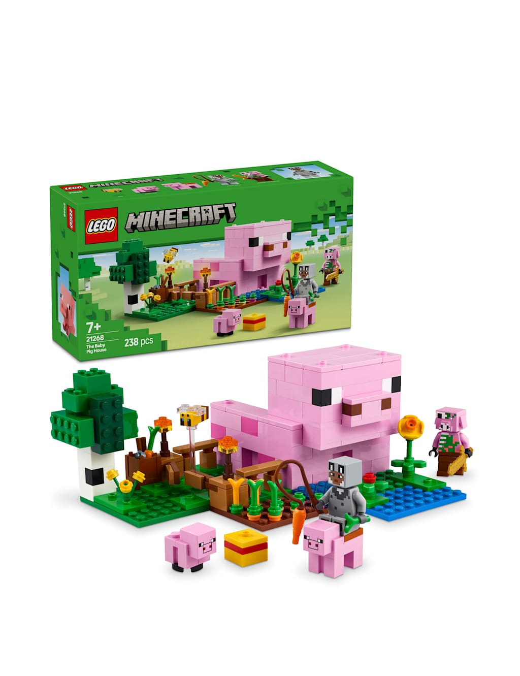 LEGO® Minecraft The Baby Pig House Toy for Kids (7+ Yrs)