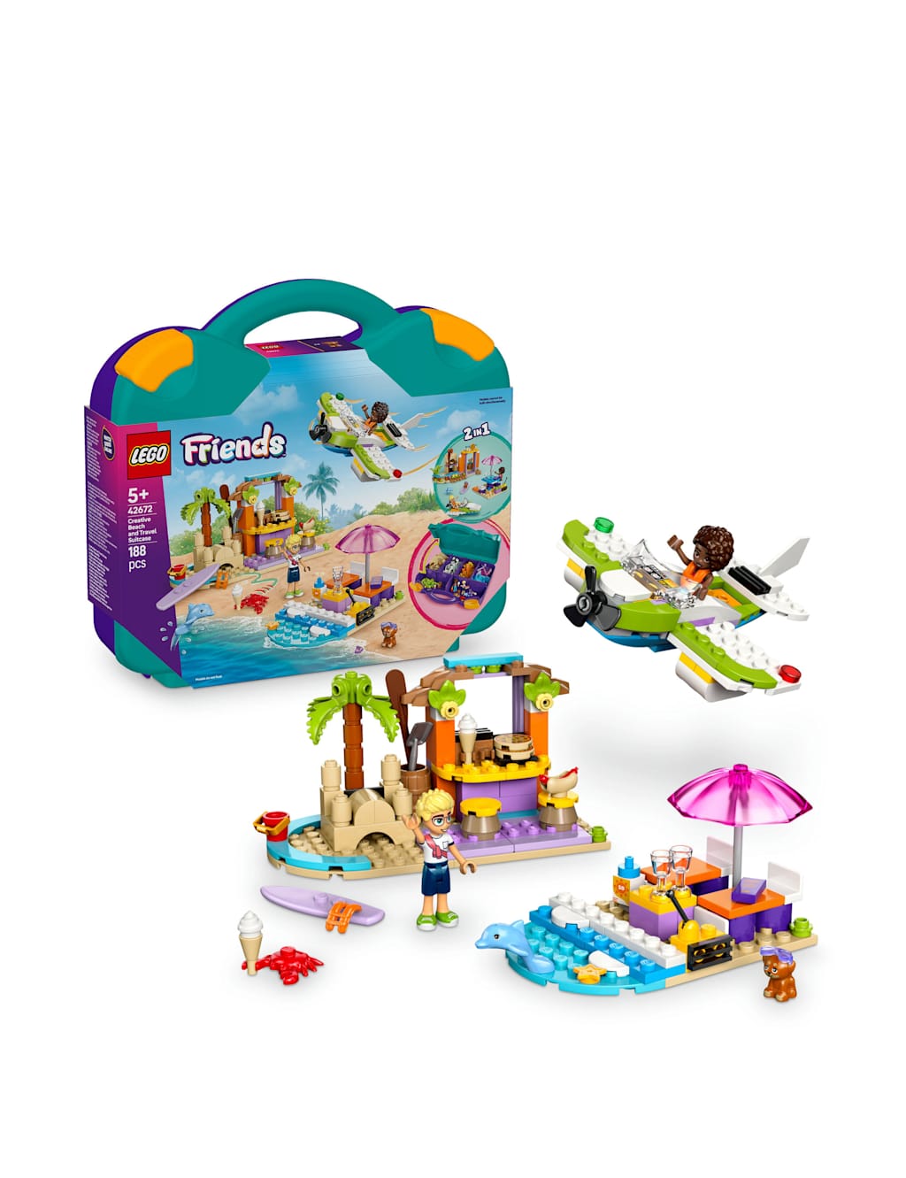 LEGO® Friends 2in1 Creative Beach and Travel Suitcase  (5+ Yrs)