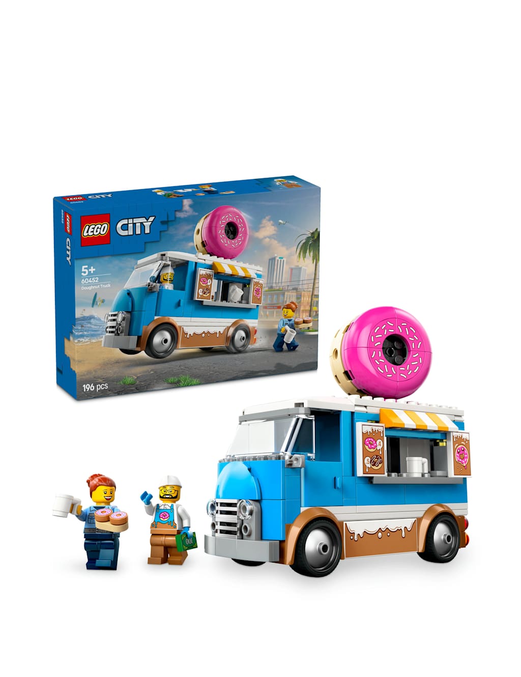 LEGO® City Doughnut Truck Set with Toy Food  (5+ Yrs)