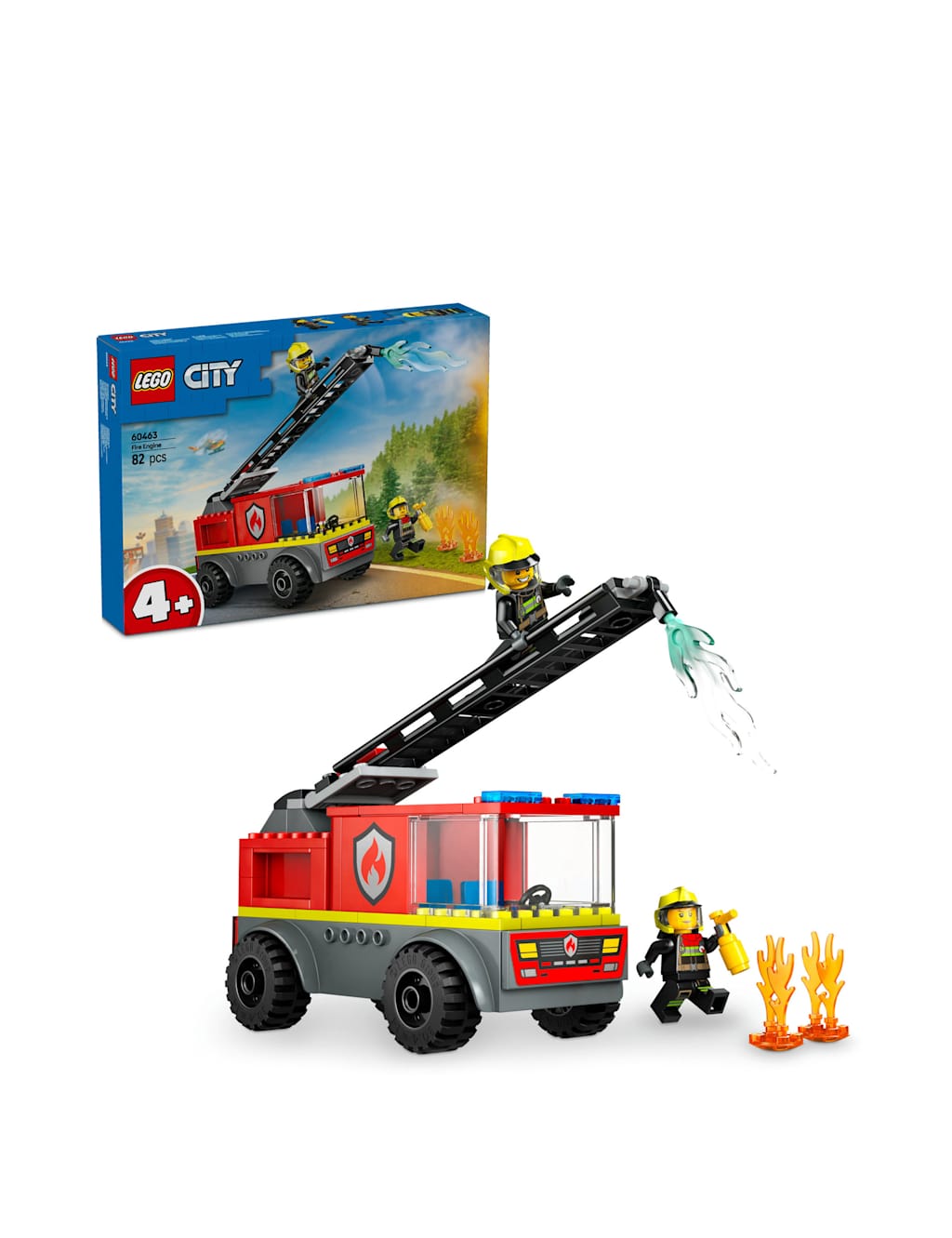 LEGO® City Fire Engine with Ladder Toy Playset (4+ Yrs)