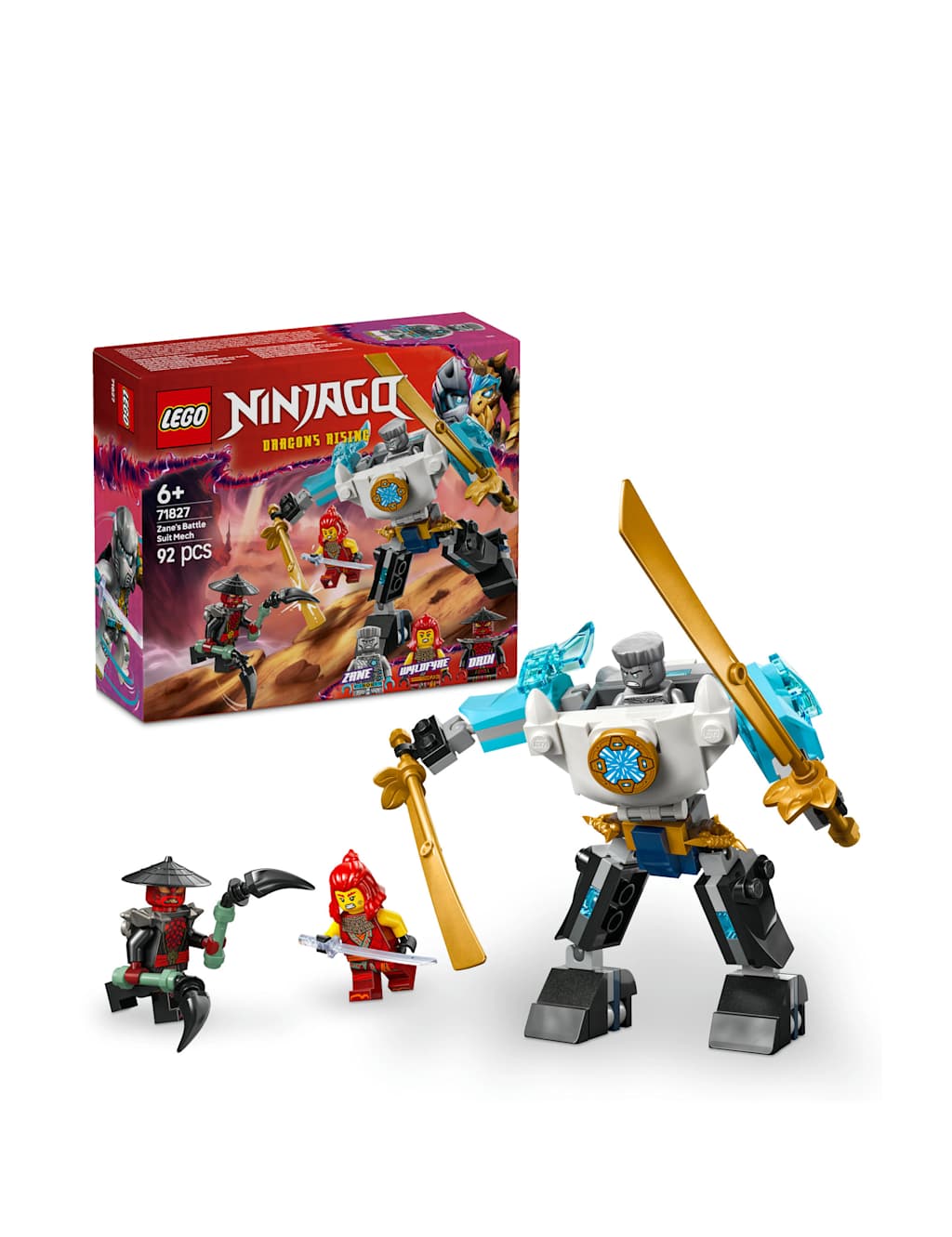 LEGO® NINJAGO Zane’s Battle Suit Mech Toy Set 71827 (6+ Yrs)