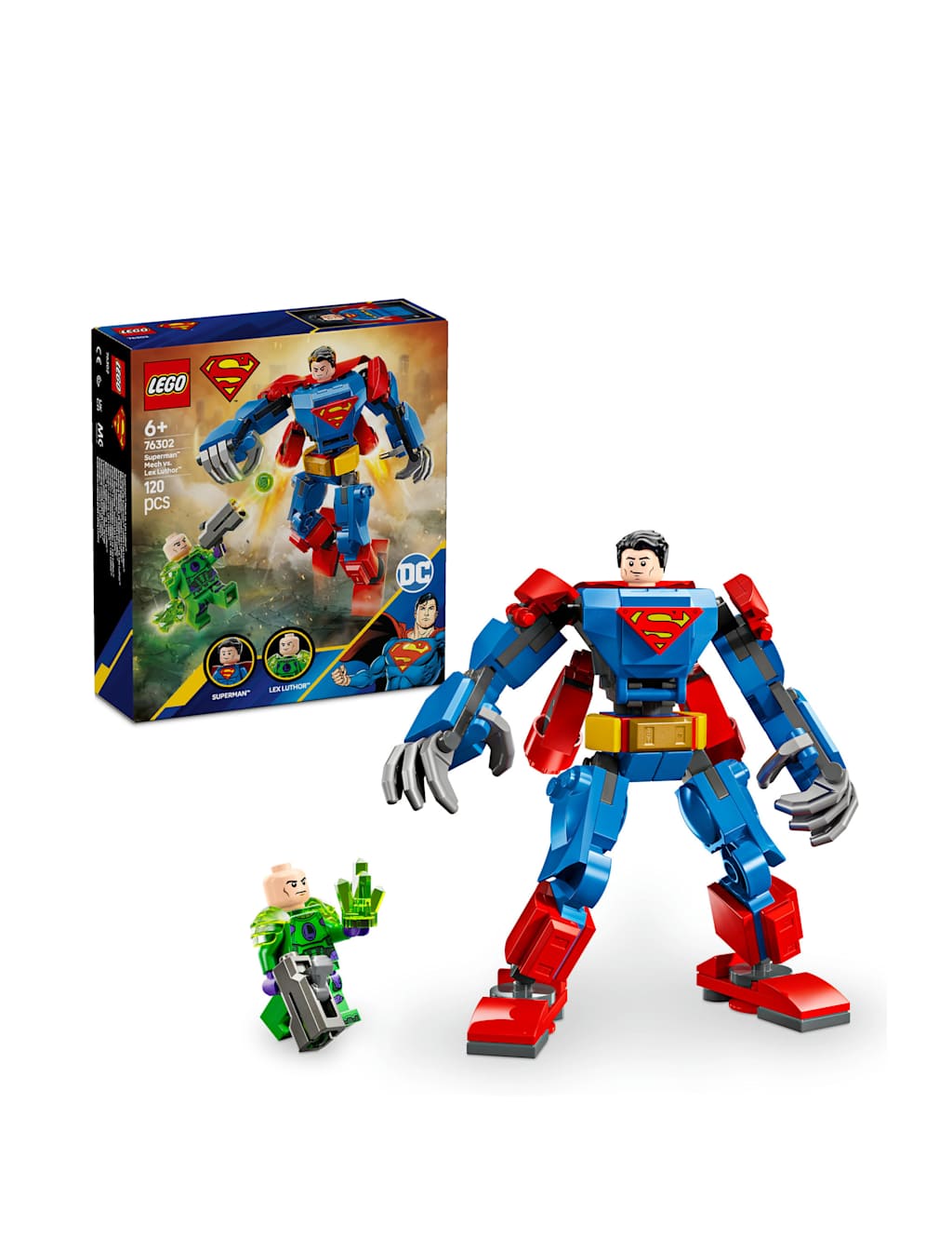 LEGO® DC Superman Mech vs. Lex Luthor Toy Set 76302  (7+ Yrs)