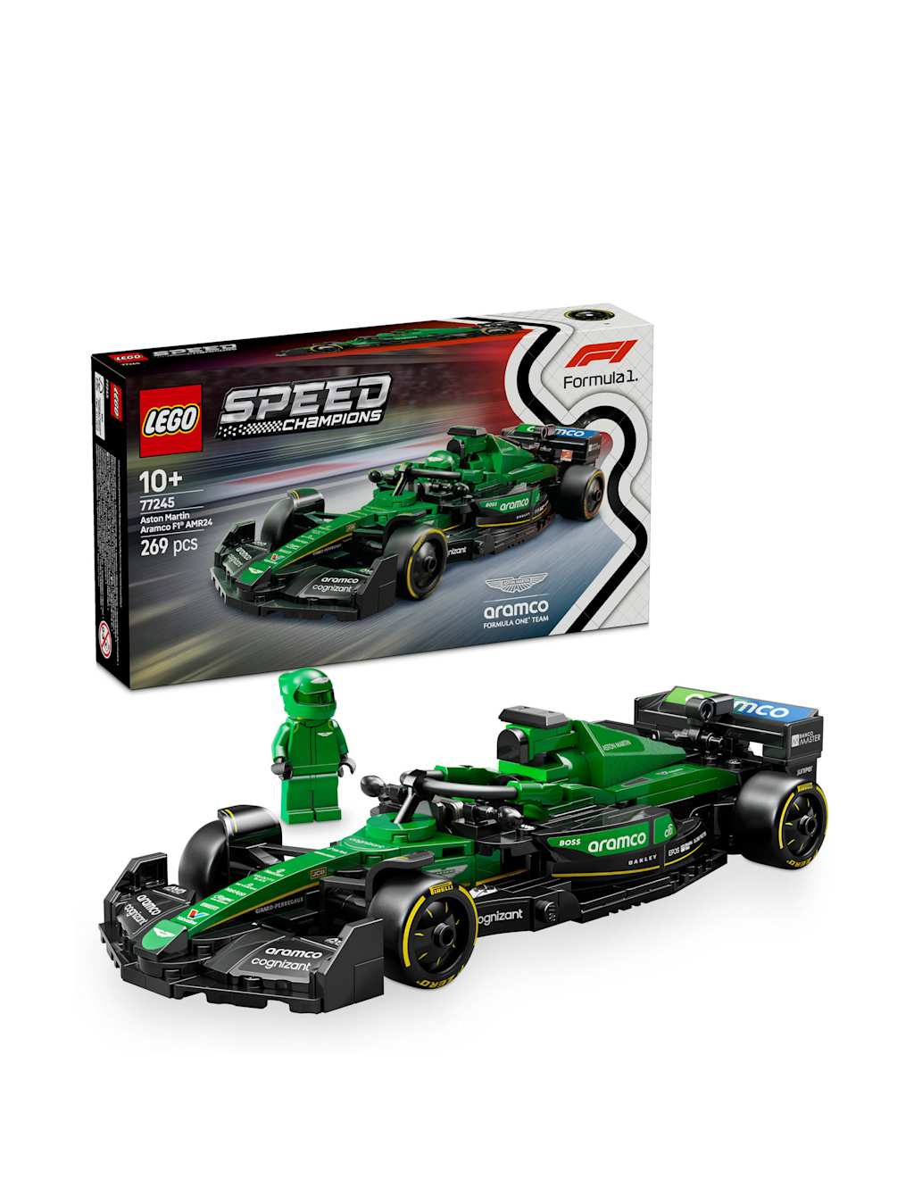 LEGO® Speed Champions Aston Martin Aramco F1 AMR24 Race Car 77245  (10+ Yrs)