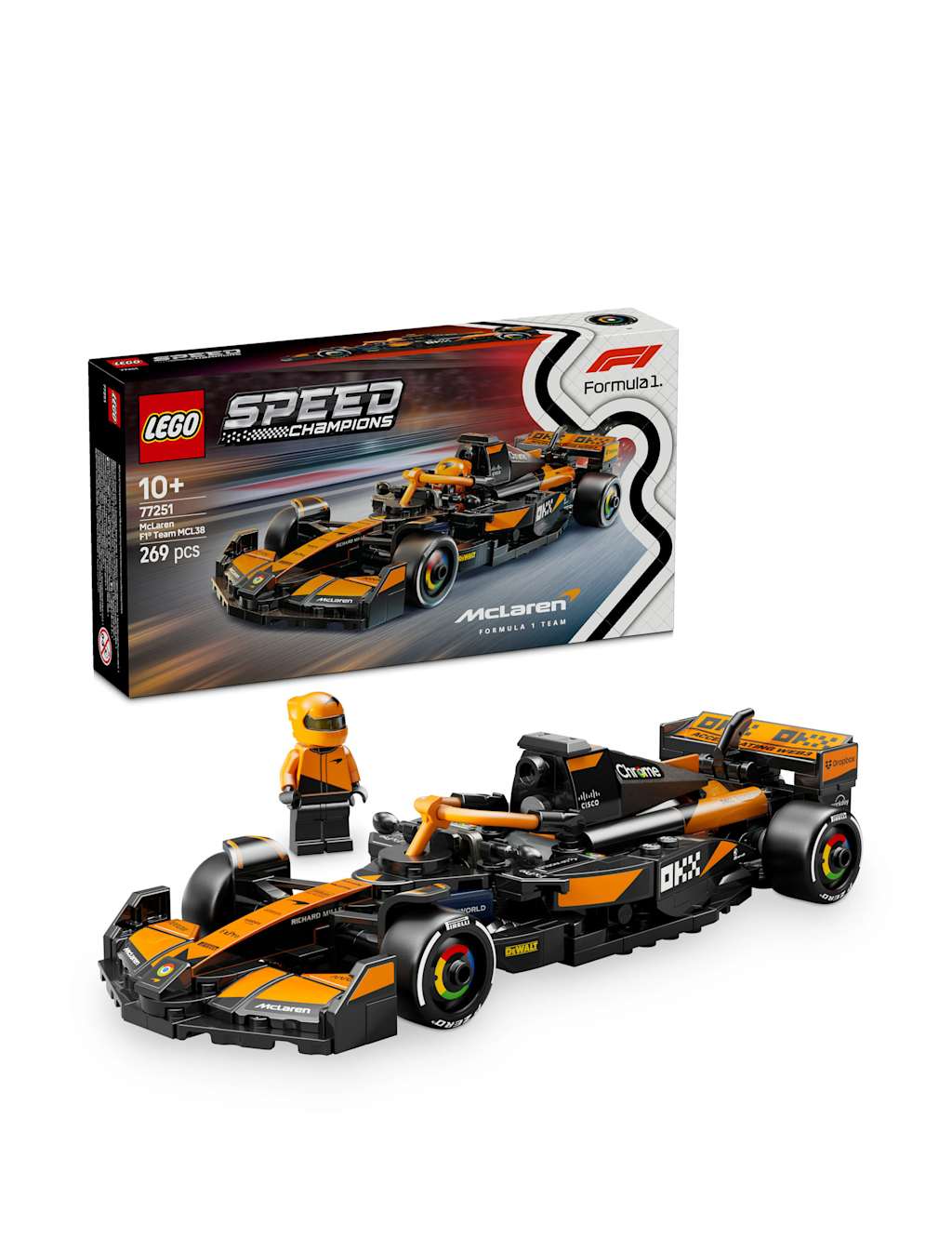LEGO® Speed Champions McLaren F1 Team MCL38 Race Car 77251 (10+ Yrs)