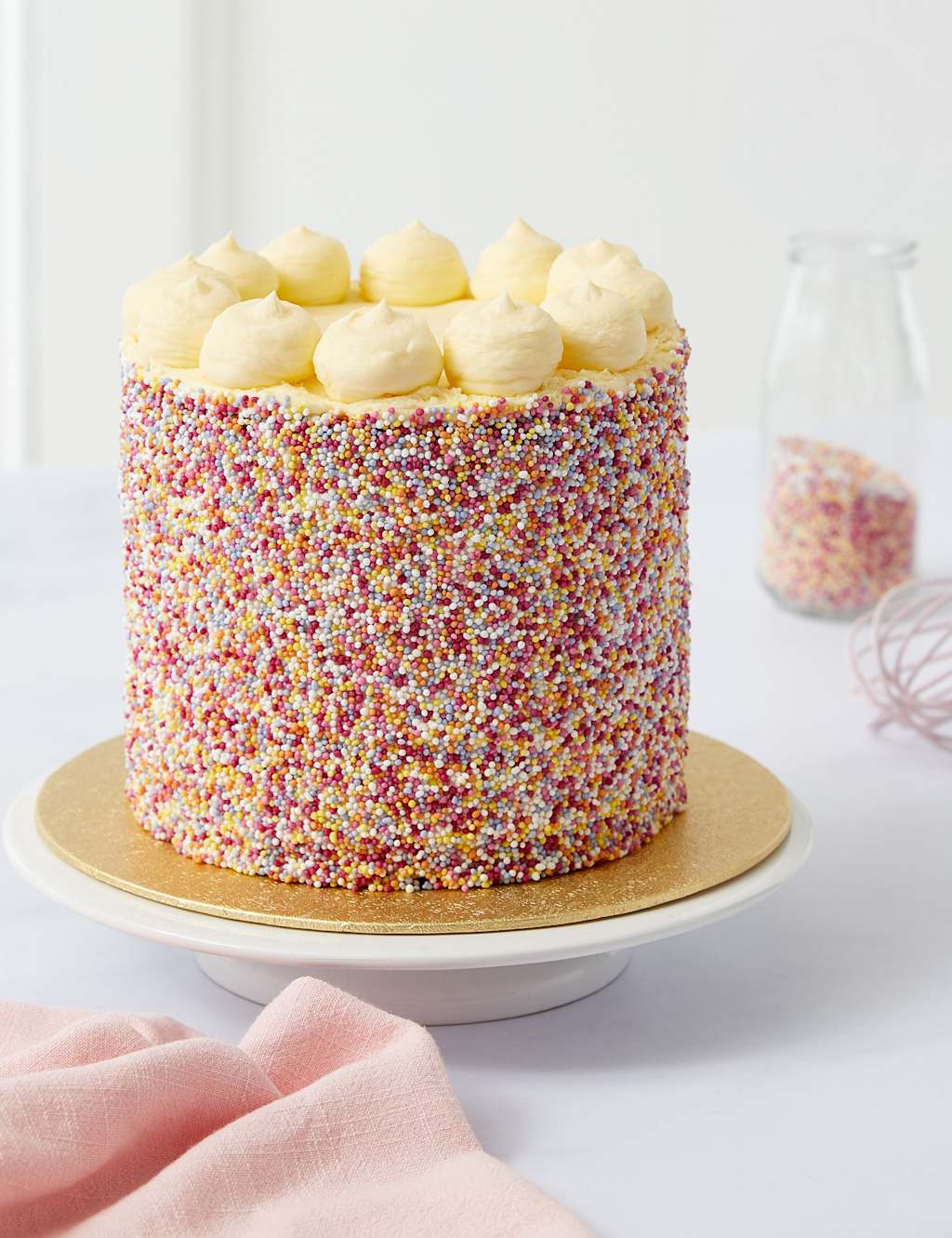 Rainbow Layers Cake (Serves 12)