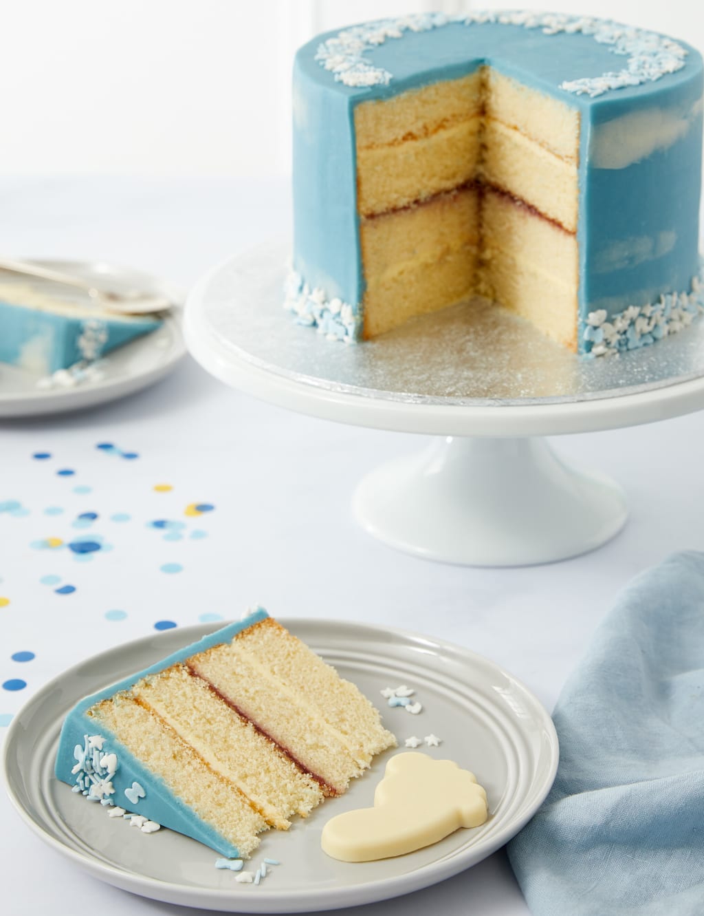 Baby Shower Cake - Boy (Serves 16)
