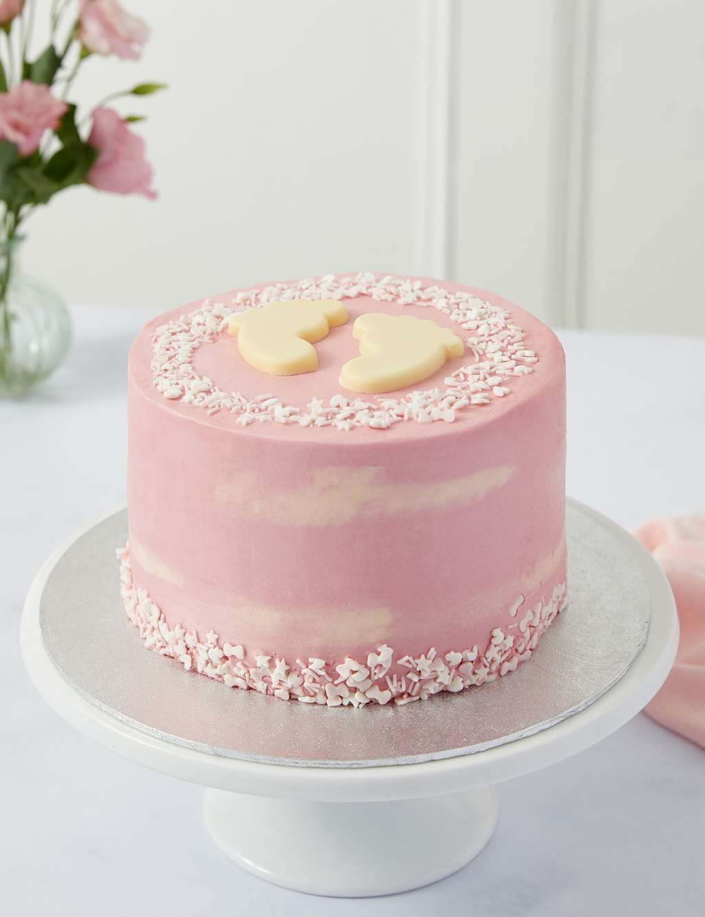 Baby Shower Cake - Girl (Serves 16)