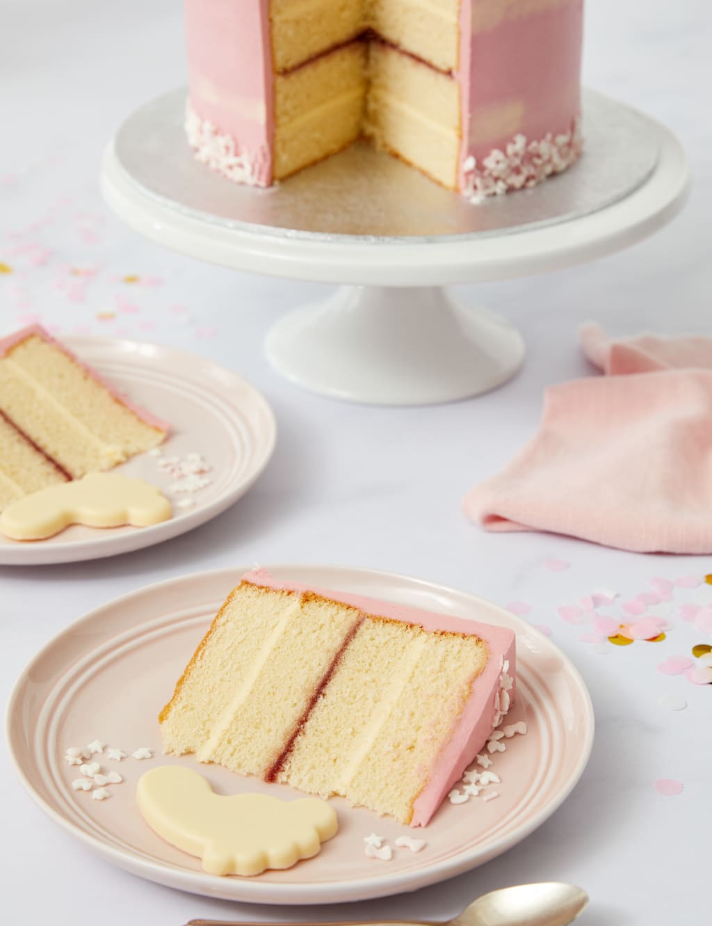 Baby Shower Cake - Girl (Serves 16)
