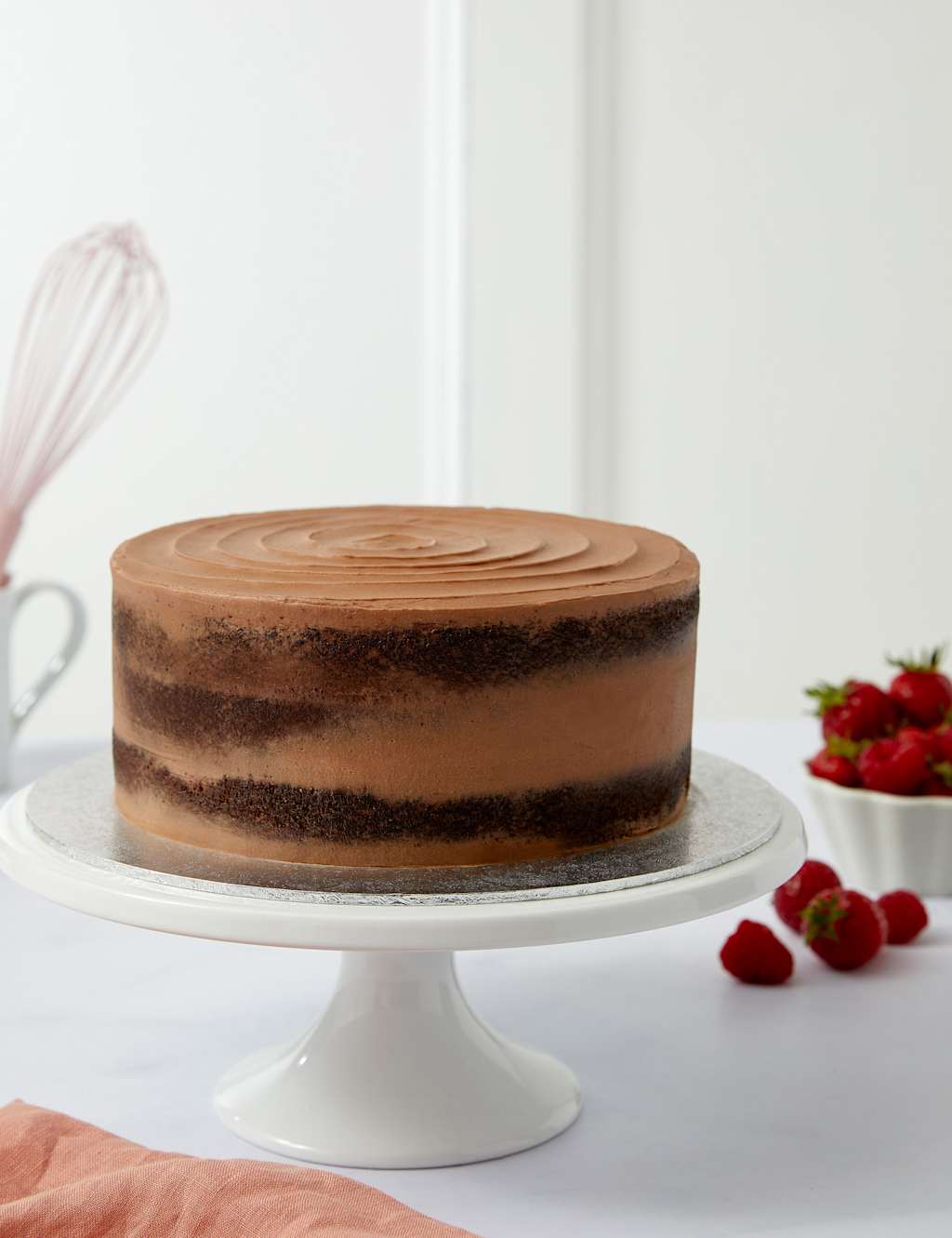 Chocolate Naked Cake (Serves 24)