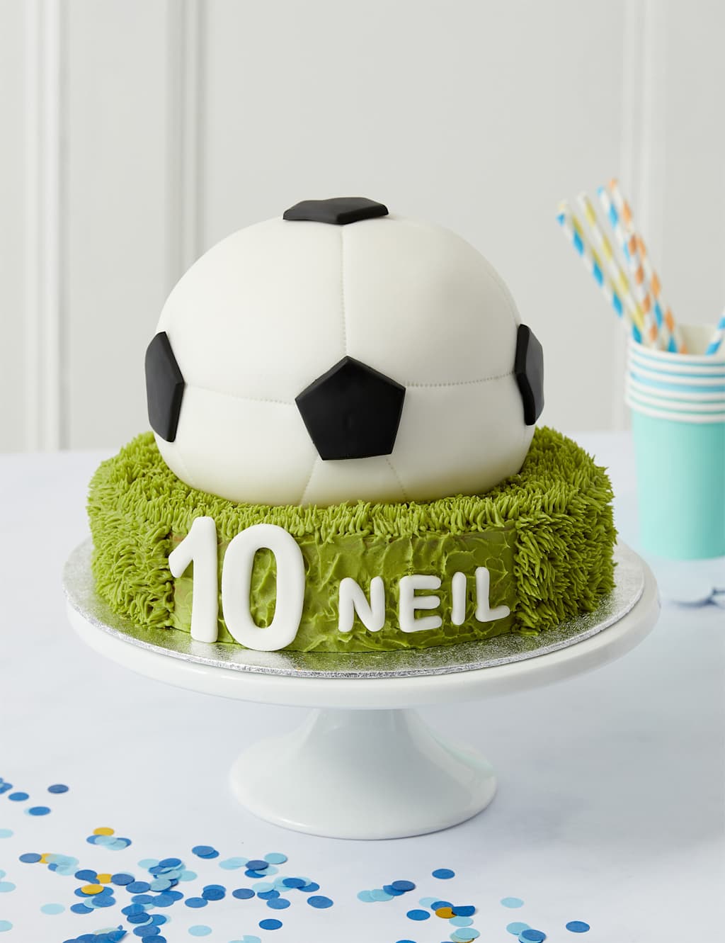 Personalised Football Cake (Serves 36)