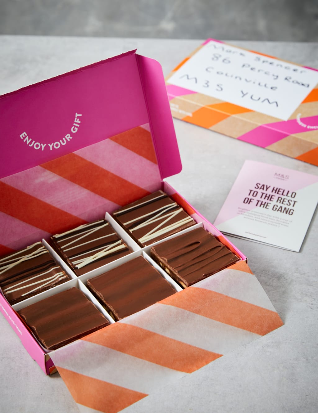 Millionaire's Shortbread & 3 Salted Caramel Chocolate Tiffin Letterbox Gift