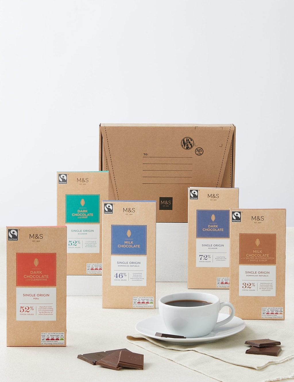 M&S Single Origin Chocolate Letterbox Gift
