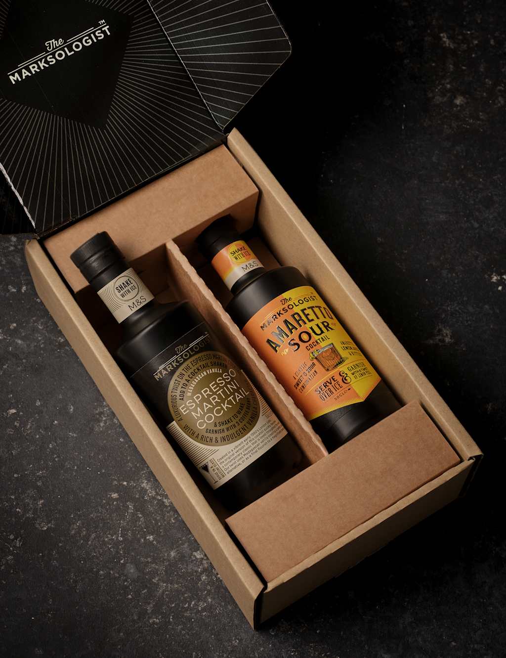 M&S Marksologist Martini & Amaretto Cocktail Duo Gift