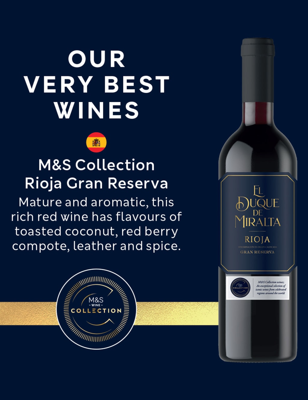 M&S Collection Rioja Gran Reserva El Duque de Miralta - Case of 6 2 of 2