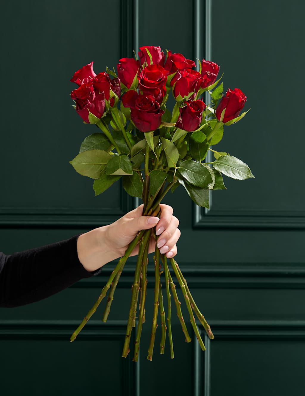 M&S Flower Market Valentine's Dozen Red Rose Bouquet image