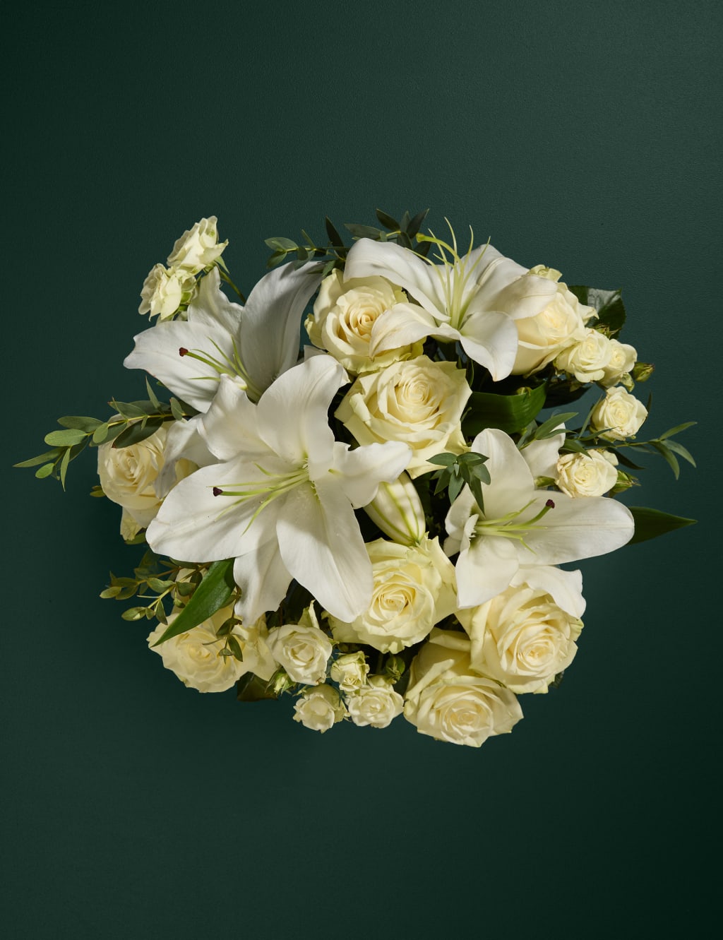 White Rose & Lily Bouquet