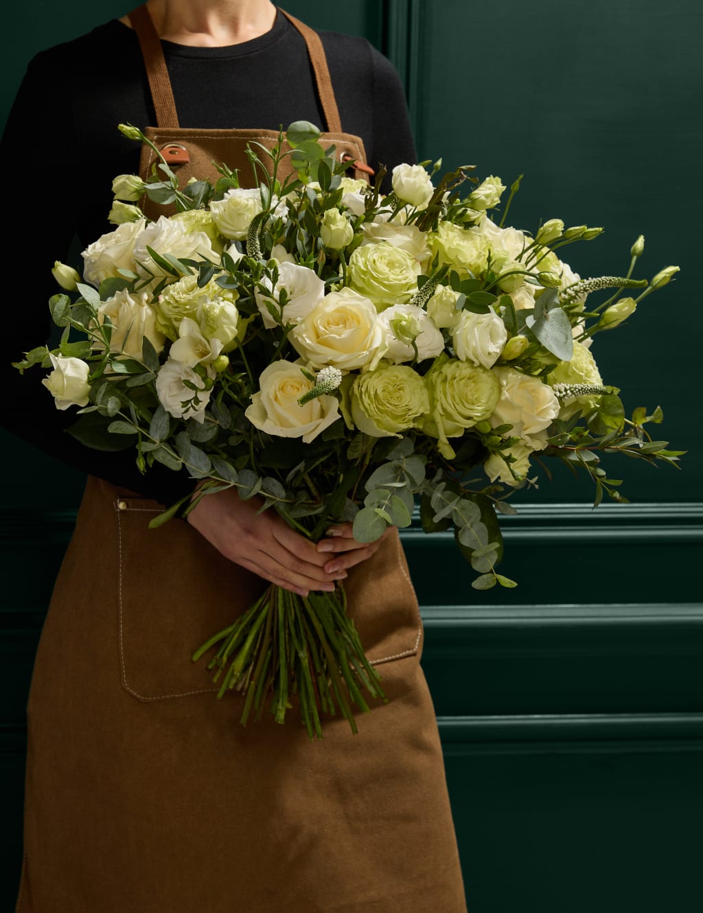 Rose, Freesia & Eucalyptus Bouquet