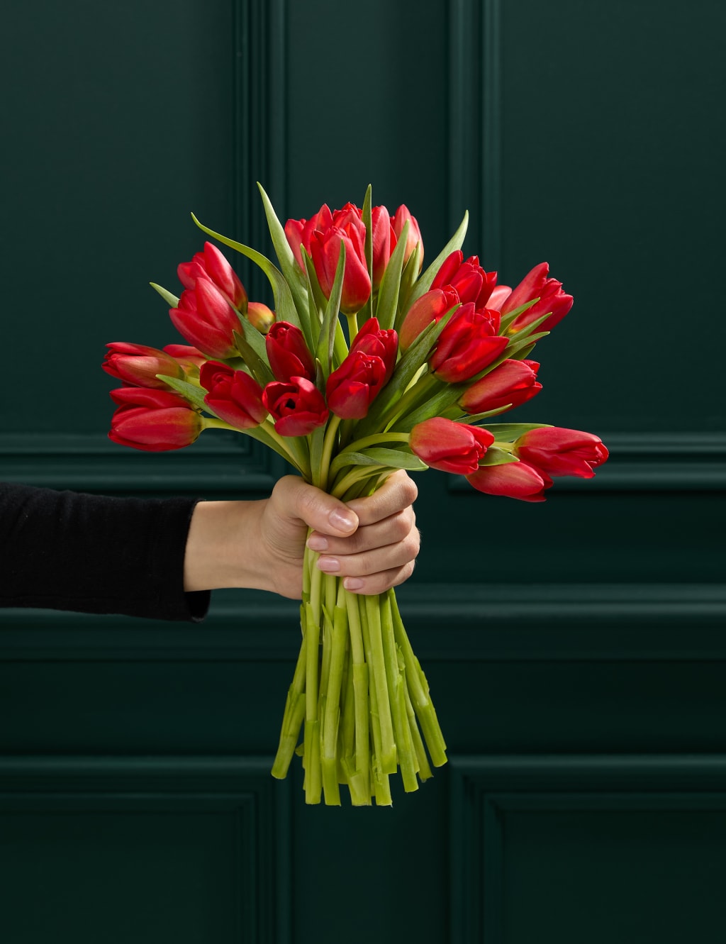 M&S Flower Market Valentine's Red Tulip Abundance Bouquet image
