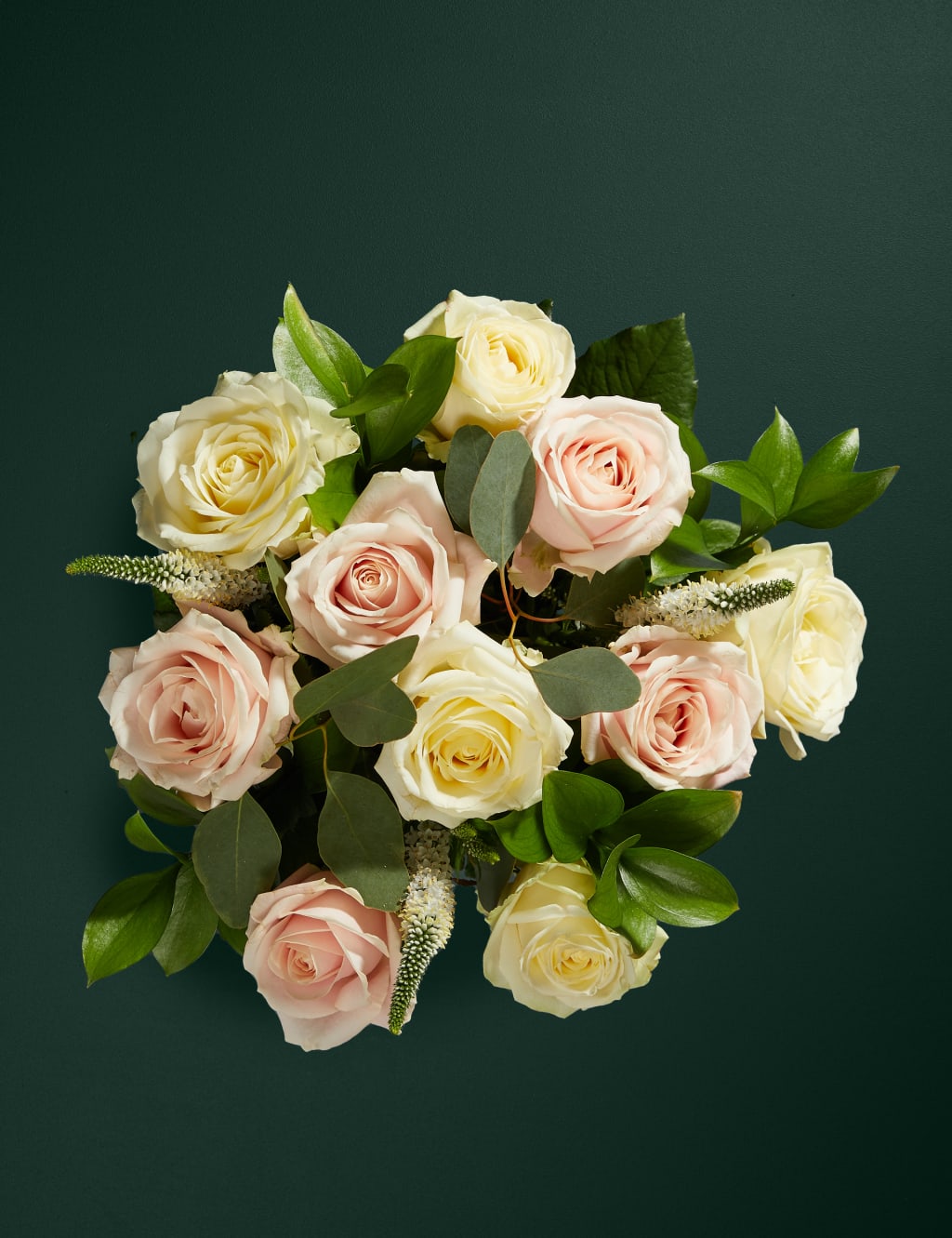 Thinking of You Rose Bouquet with Salted Caramels & Candle