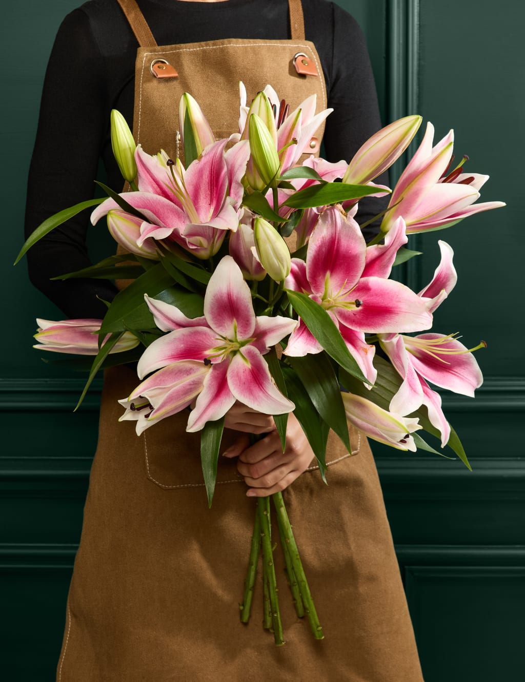 Pink Oriental Lily Abundance Bouquet