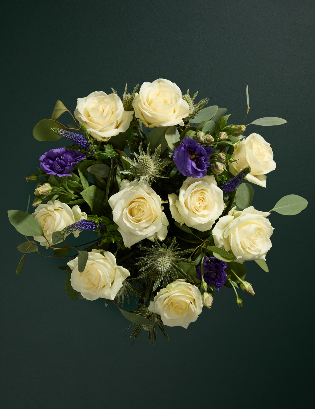 White Rose & Lisianthus Bouquet
