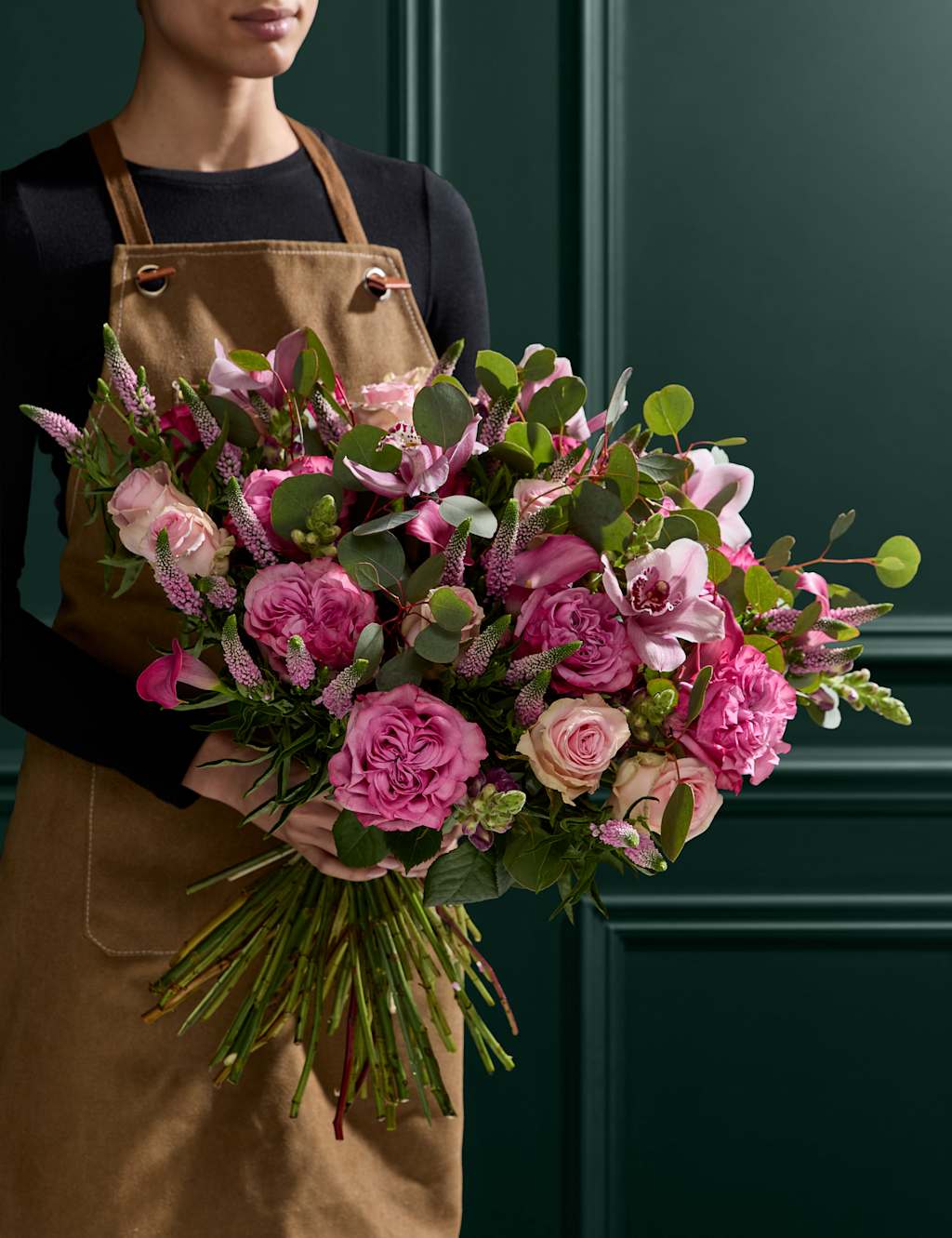 Pink Rose, Lily & Orchid Bouquet