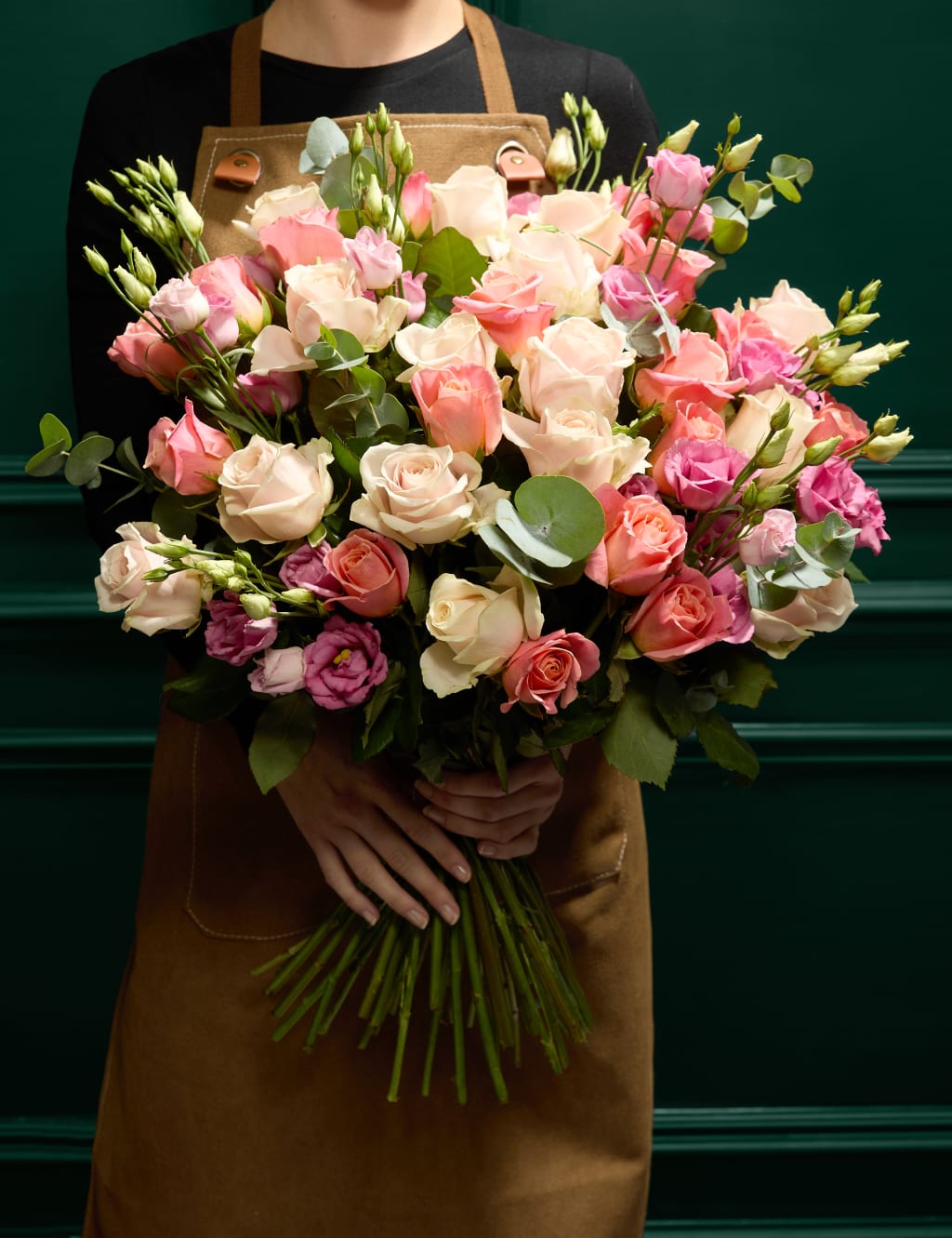 M&S Collection Pink Rose & Lisianthus Bouquet