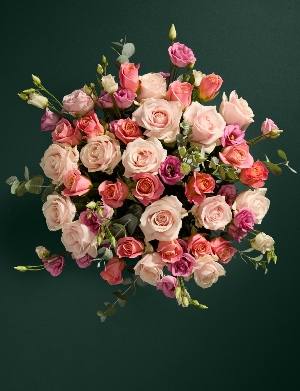 Pink Rose & Lisianthus Bouquet