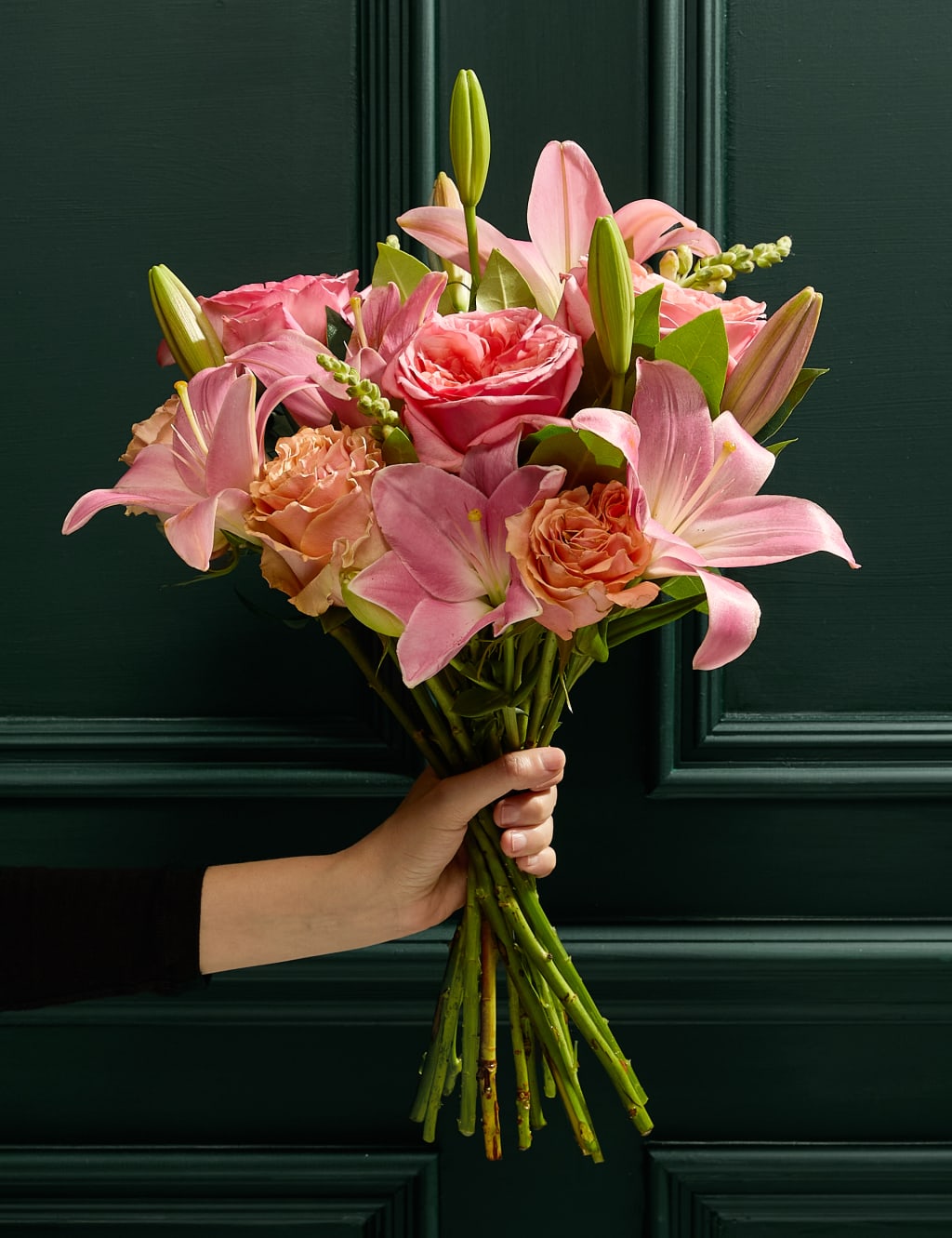 Pink Rose & Lily Bouquet