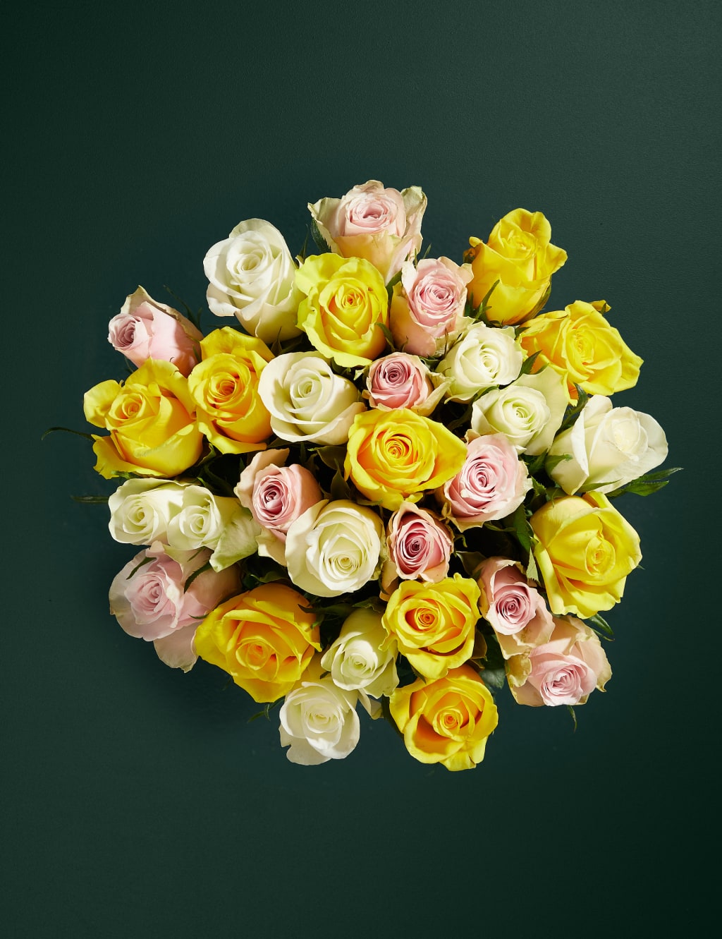 Yellow Rose Bouquet with Afternoon Tea