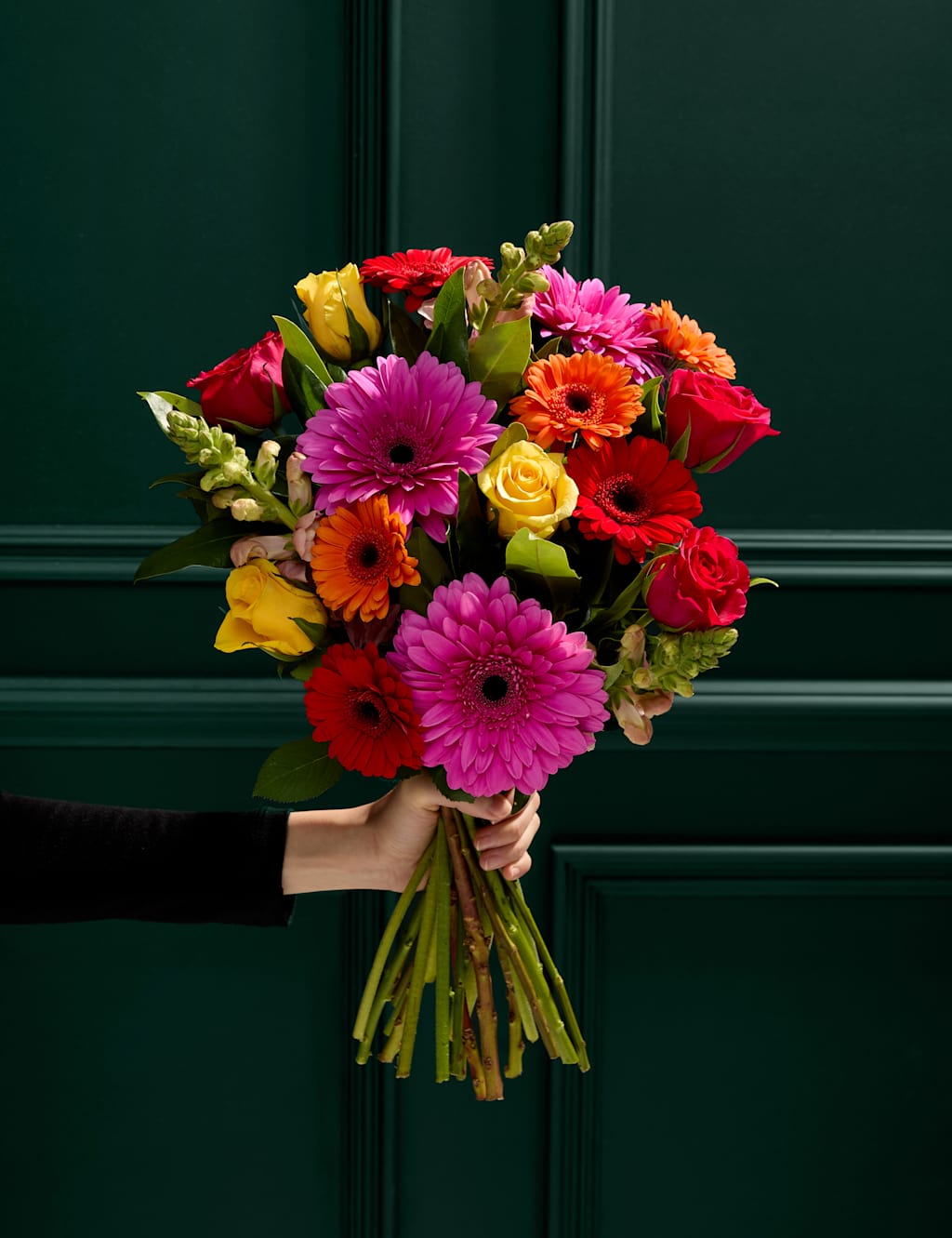 Bright Rose, Germini & Antirrhinum Bouquet