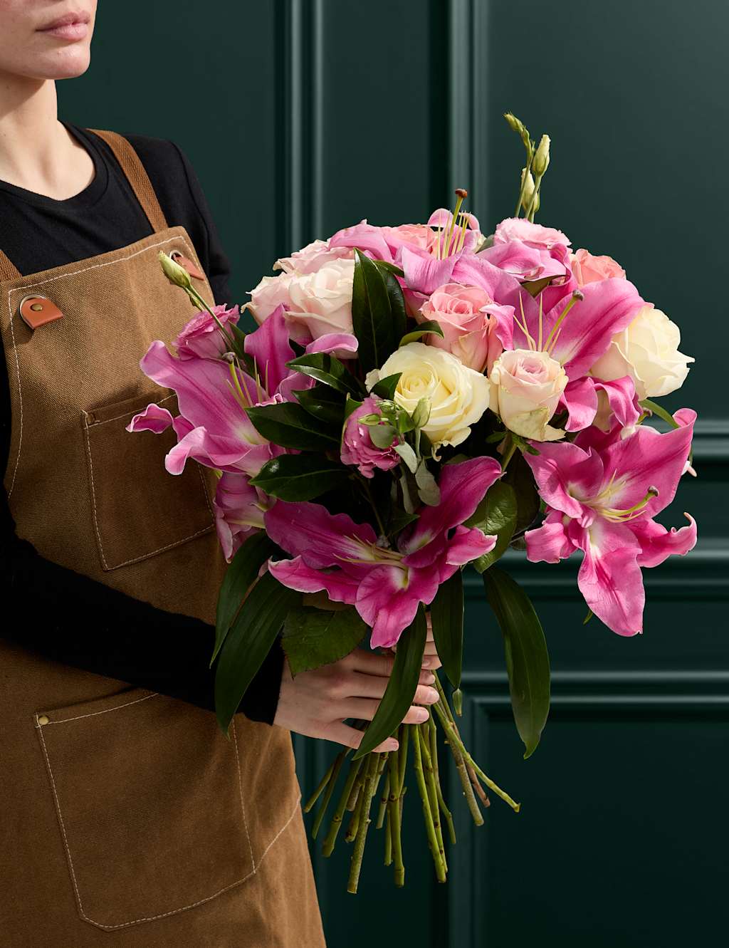 M&S Collection Rose, Lily & Lisianthus Abundance Bouquet