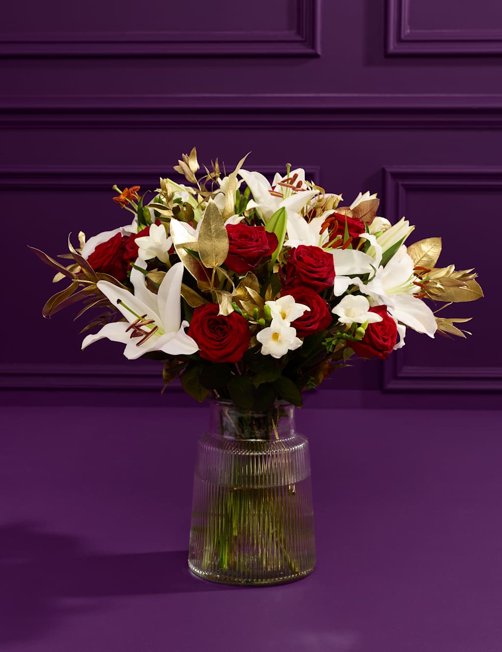 M&S X Dame Joan Collins Dame Joan Collins Christmas Bouquet with Vase