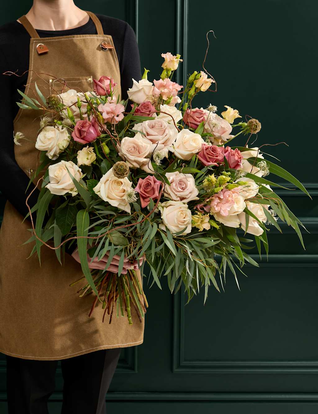 Flower Market Luxury Vintage Rose & Willow Bouquet