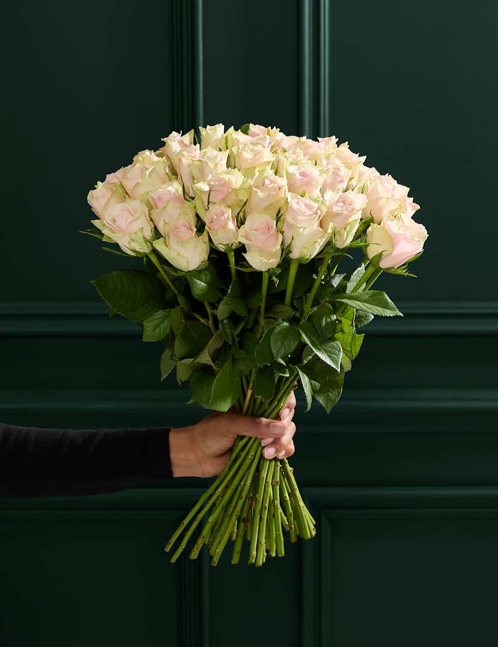 M&S Flower Market Medium Blush Rose Abundance Bouquet image