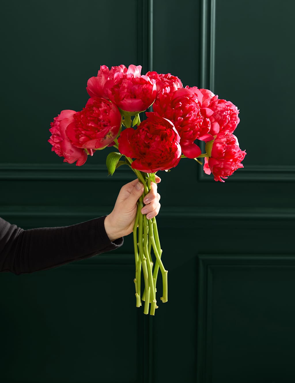 M&S Flower Market Red Peony Abundance Bouquet image
