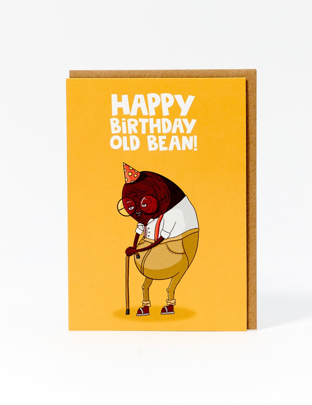Old Bean Birthday Card