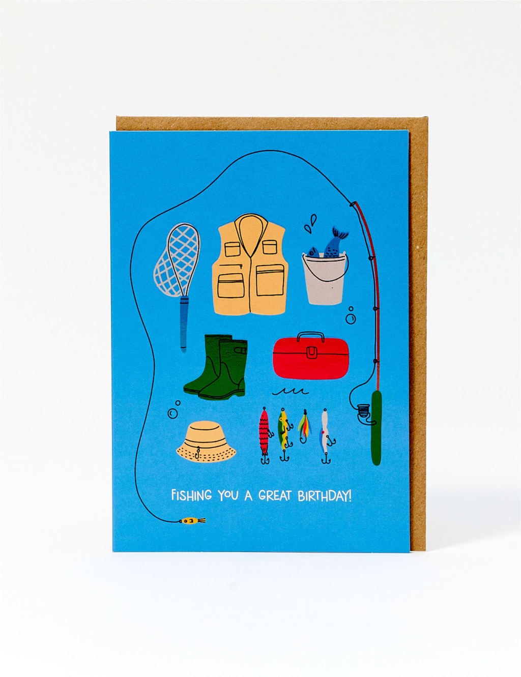 Fishing Themed Birthday Card