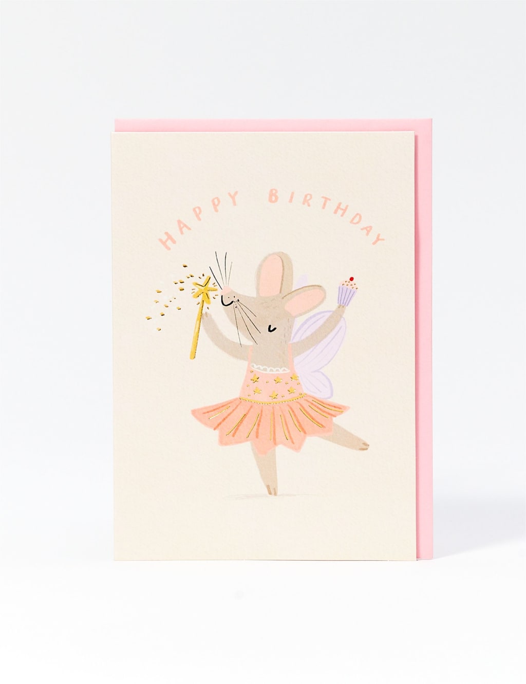 Ballerina Mouse Birthday Card For Her