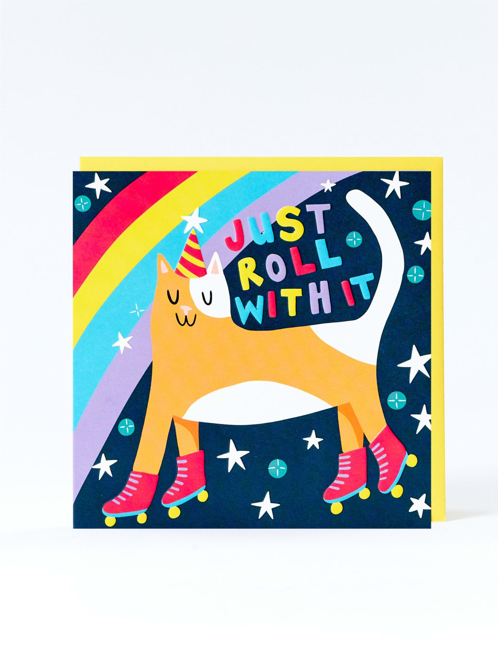 Roll With It Cat Birthday Card
