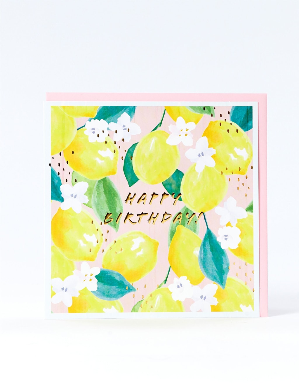 Lemons Contemporary Birthday Card