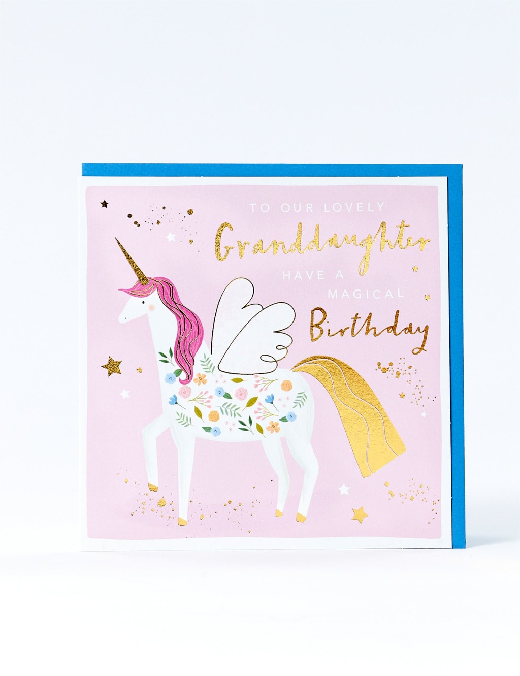 Granddaughter Magical Unicorn Birthday Card