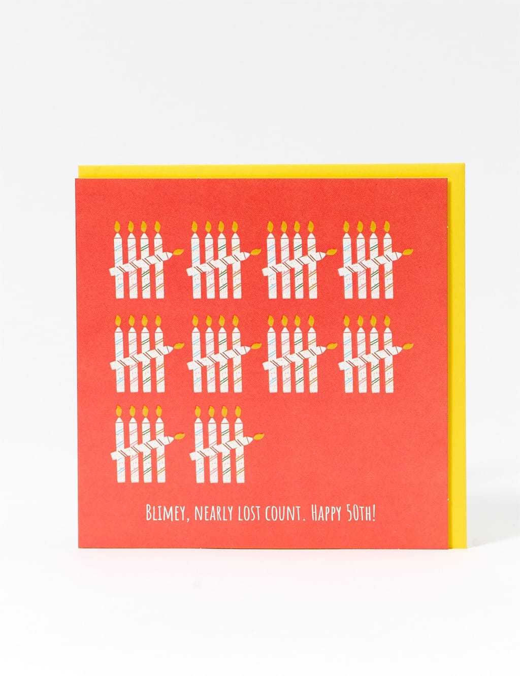 Candles 50th Birthday Card
